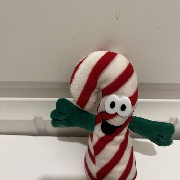 Vintage Eckerd Merry Beans Bean Bag Plush Christmas Peppermint Candy Cane 7.5" - Picture 3 of 8